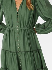 Forever New Green Jessie Button Down Midi Dress With A Touch of Linen - Image 5 of 5