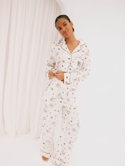 Never Fully Dressed Cream Button Through Pyjamas - Image 1 of 8