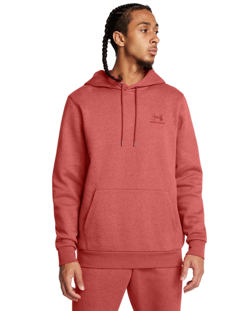 Under Armour Orange Essential Fleece Hoodie - Image 1 of 5
