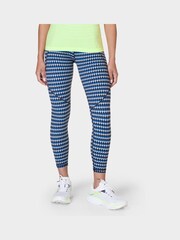 Sweaty Betty Blue Court Geo Print Full Length Power Workout Leggings - Image 1 of 9