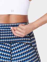 Sweaty Betty Blue Court Geo Print Full Length Power Workout Leggings - Image 8 of 9