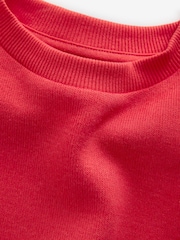 Rot - Gemütliches, geripptes Oversize-Sweatshirt (3 – 16 Jahre) - Bild 7 von 8