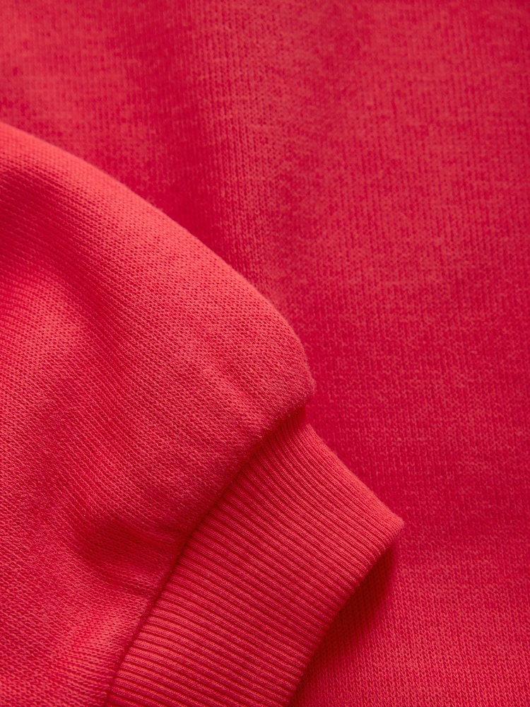 Rot - Gemütliches, geripptes Oversize-Sweatshirt (3 – 16 Jahre) - Bild 8 von 8