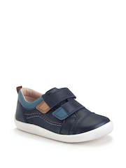 Темно-синий - Start Rite Обувь Playhouse Leather Rip Tape Trainer - Image 4 of 6