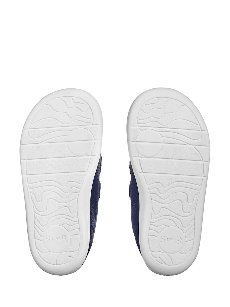 Темно-синий - Start Rite Обувь Playhouse Leather Rip Tape Trainer - Image 6 of 6
