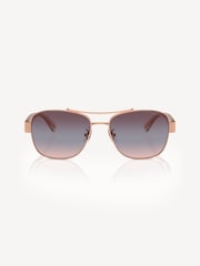 COACH Pink Hc7161 Pilot Sunglasses - Image 1 of 5