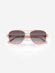 COACH Pink Hc7161 Pilot Sunglasses - Image 4 of 5