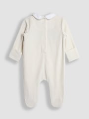 JoJo Maman Bébé Grey London Guard Smocked Velour All-In-One - Image 2 of 3
