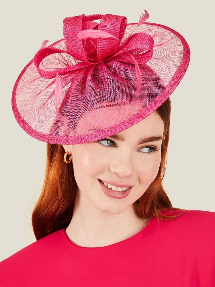 Accessorize Pink Penelope Sin Bow Fascinator - Image 1 of 4