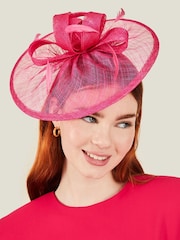 Accessorize Pink Penelope Sin Bow Fascinator - Image 2 of 4