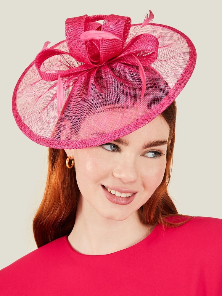 Accessorize Pink Penelope Sin Bow Fascinator - Image 2 of 4