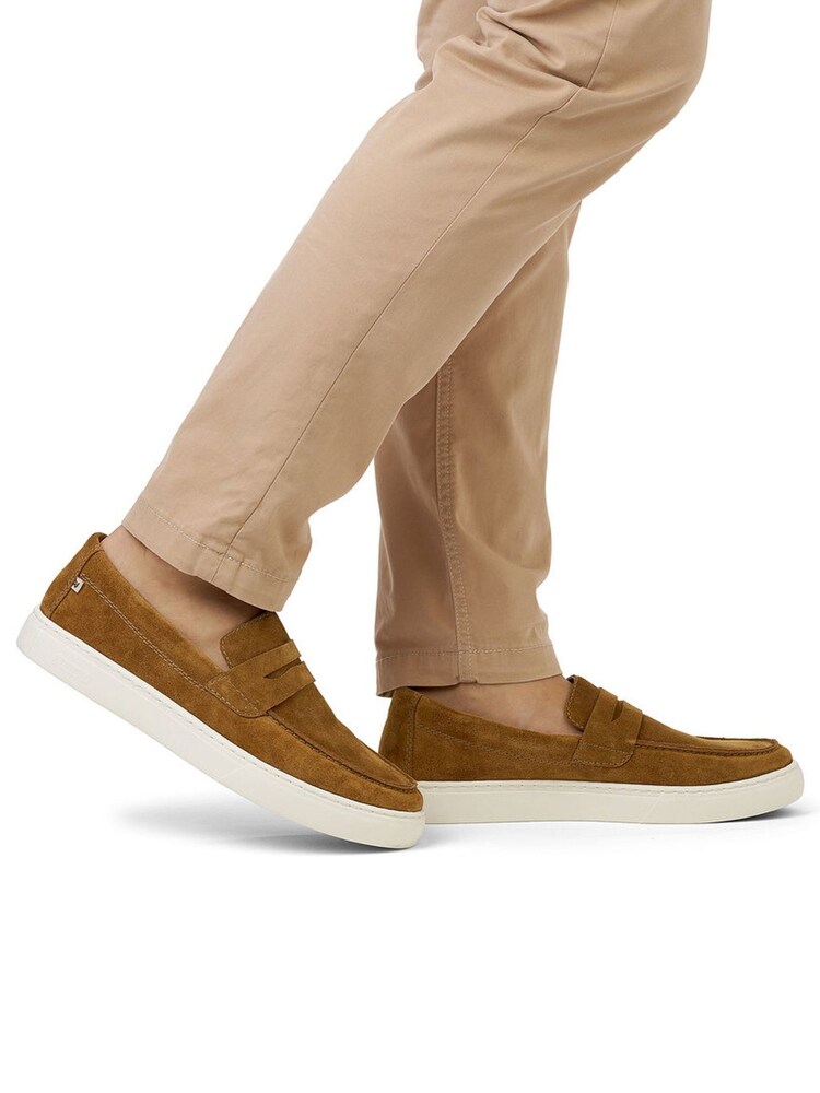 Rieker Mens Evolution Slip On Brown Shoes - Image 10 of 10