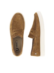 Rieker Mens Evolution Slip On Brown Shoes - Image 9 of 10