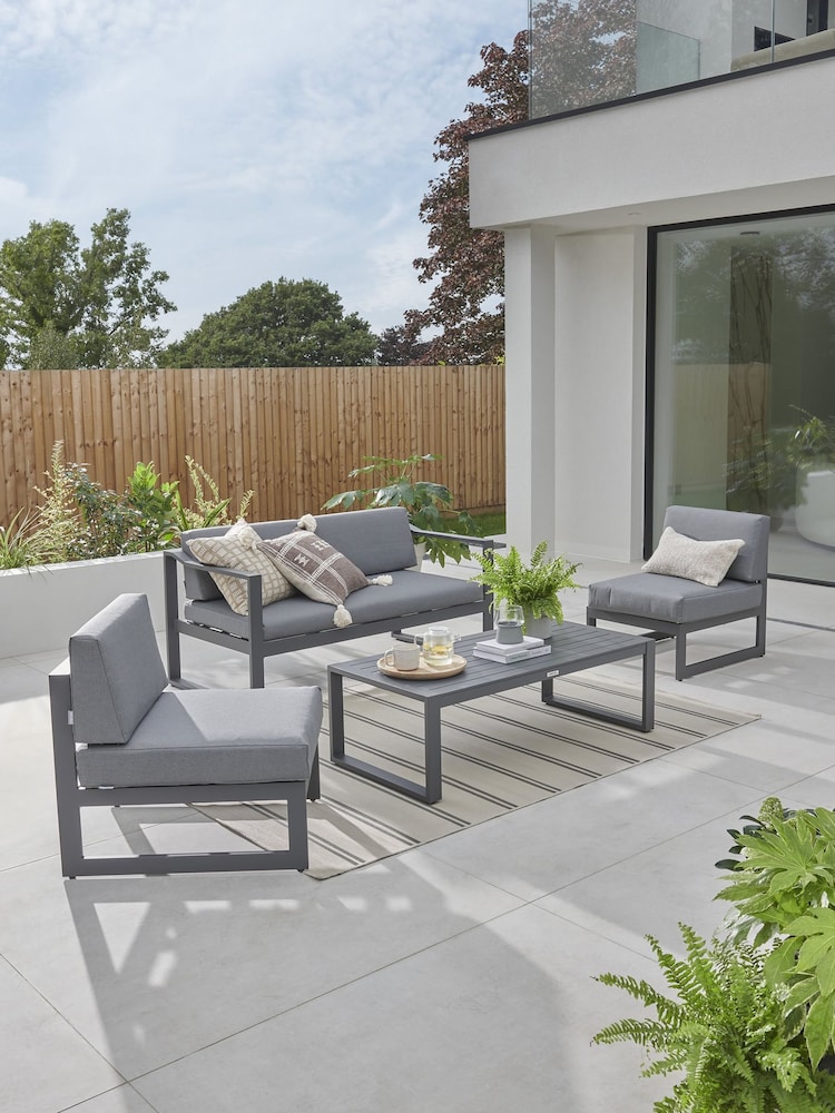 Kettler Slate Grey Versa Garden Sofa Lounge Set - Image 1 of 6