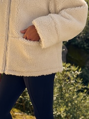 Ecru Teddy Borg Jacket - Image 6 of 9