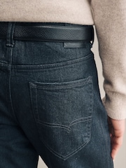 Blue Black Slim Fit Belted Authentic Jeans - Image 6 of 11