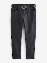 Blue Black Slim Fit Belted Authentic Jeans - Image 7 of 11