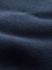 Mornarsko modra - v standardnem kroju 100% Cotton Premium Zip-Through pulover - Slika 11 iz 11
