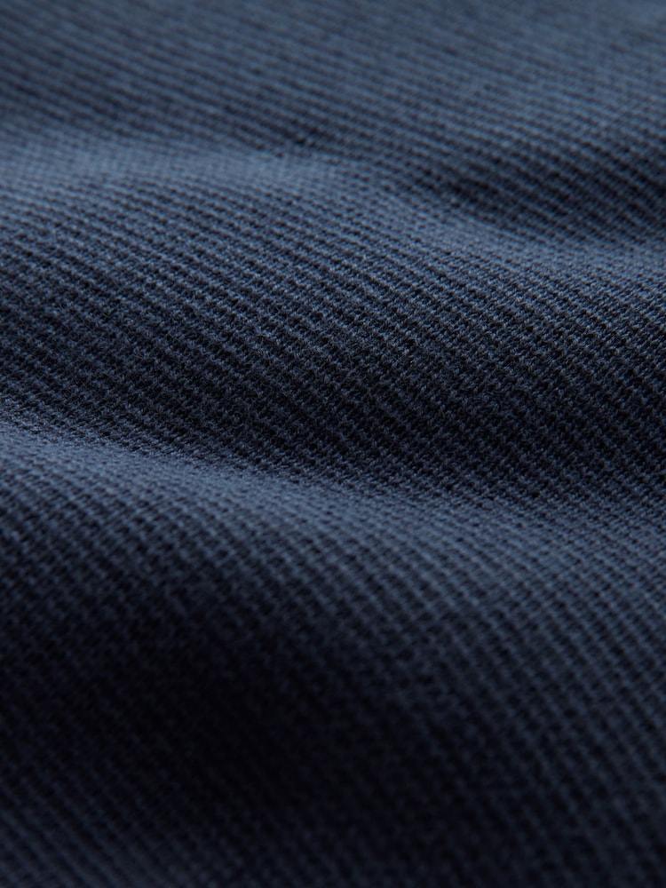 Mornarsko modra - v standardnem kroju 100% Cotton Premium Zip-Through pulover - Slika 11 iz 11