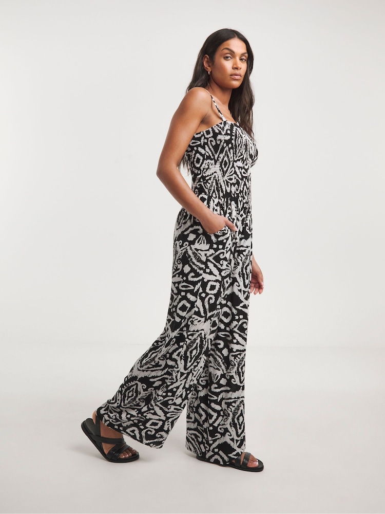 JD Williams Black Beach Jumpsuit - Image 4 of 4