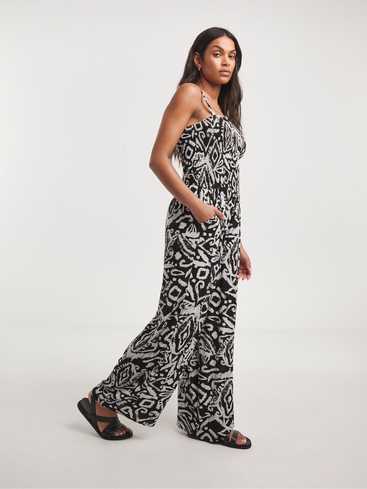 JD Williams Black Beach Jumpsuit - Image 4 of 4 JD Williams Black Beach Jumpsuit - Image 4 of 4