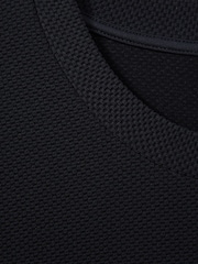 Reiss Navy Wick Textured Crew-Neck T-Shirt - Image 6 of 6