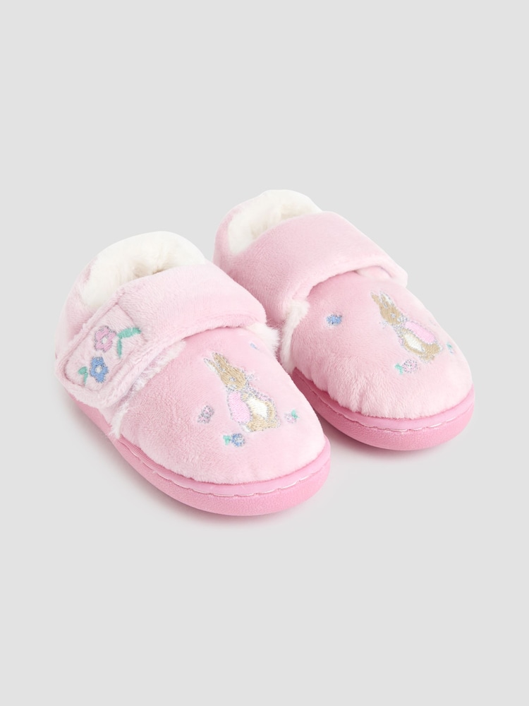 JoJo Maman Bébé Pink Flopsy Slippers Shoes - Image 1 of 4