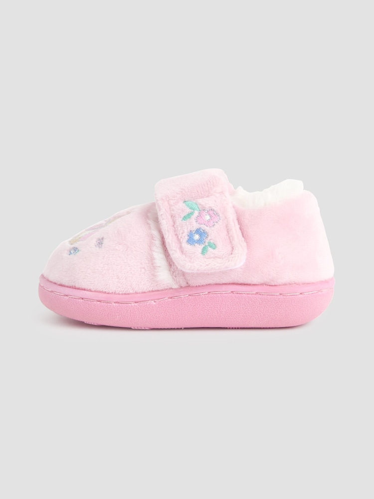 JoJo Maman Bébé Pink Flopsy Slippers Shoes - Image 4 of 4