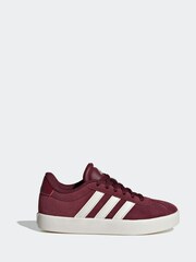 adidas Red/White Junior Sportswear VL Court Trainers - Image 1 of 9