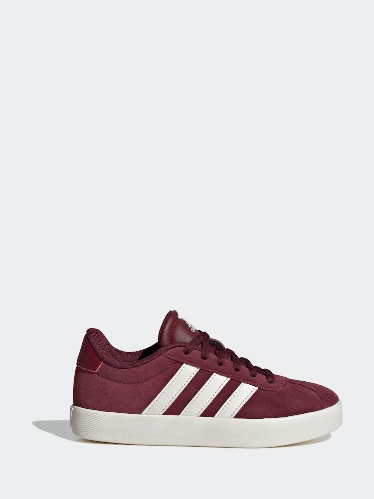 adidas Red/White Junior Sportswear VL Court Trainers - Image 1 of 9