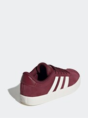adidas Red/White Junior Sportswear VL Court Trainers - Image 4 of 9