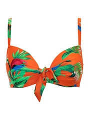 Top de bikini con aros y relleno ligero con lazada en la parte delantera Paradiso de Pour Moi - Imagen 3 de 4