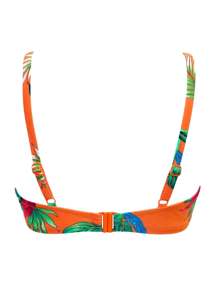 Top de bikini con aros y relleno ligero con lazada en la parte delantera Paradiso de Pour Moi - Imagen 4 de 4