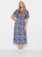 Albastru - Rochie midi Floral Long Tall Sally Înalt cu floricele - Image 1 of 5