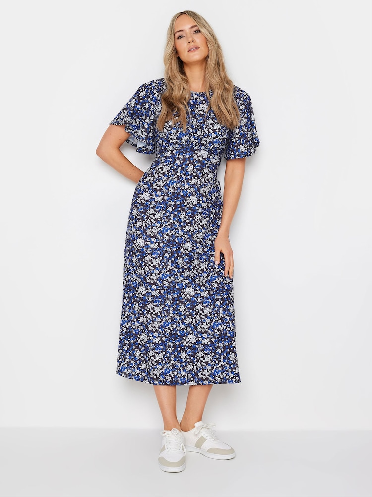 Albastru - Rochie midi Floral Long Tall Sally Înalt cu floricele - Image 1 of 5