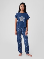 Gap Blue Graphic Short Sleeve Pyjama Set (4-13yrs) - Image 1 of 3