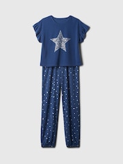 Gap Blue Graphic Short Sleeve Pyjama Set (4-13yrs) - Image 3 of 3