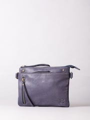 Lakeland Leather Blue Mini Harstone Cross-Body Bag - Image 1 of 7