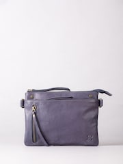 Lakeland Leather Blue Mini Harstone Cross-Body Bag - Image 2 of 7