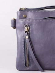Lakeland Leather Blue Mini Harstone Cross-Body Bag - Image 3 of 7