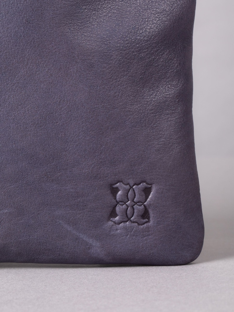 Lakeland Leather Blue Mini Harstone Cross-Body Bag - Image 4 of 7