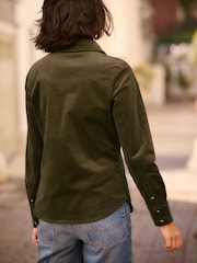 Khaki Green Long Sleeve Corduroy Shirt - Image 2 of 7