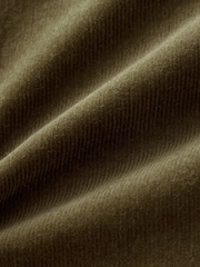 Khaki Green Long Sleeve Corduroy Shirt - Image 7 of 7