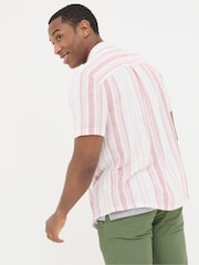 FatFace Pink Short Sleeve Danby Stripe Shirt - Image 2 of 5
