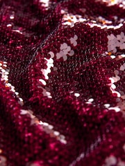 Burgundy Red Rochelle Humes Sequin Maxi Skirt - Image 7 of 7