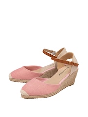 Dunlop Pink Wedges Espadrilles Sandals - Image 2 of 4