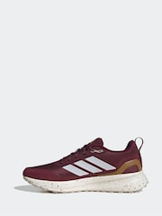 adidas Maroon Red Run Falcon Trainers - Image 2 of 8