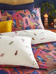 Furn Magenta Eivissa Abstract Duvet Cover Set - Image 3 of 4