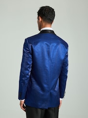 modra - V kovinskih barvah Tuxedo kakona; suknjič - Slika 3 iz 11