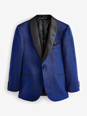 modra - V kovinskih barvah Tuxedo kakona; suknjič - Slika 7 iz 11